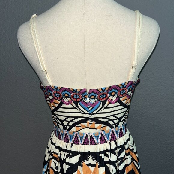 ANTHROPOLOGIE CHAMPAGNE and STRAWBERRY Vibrant Color Pin-Up Girl Dress - NWT -L - Picture 6 of 14